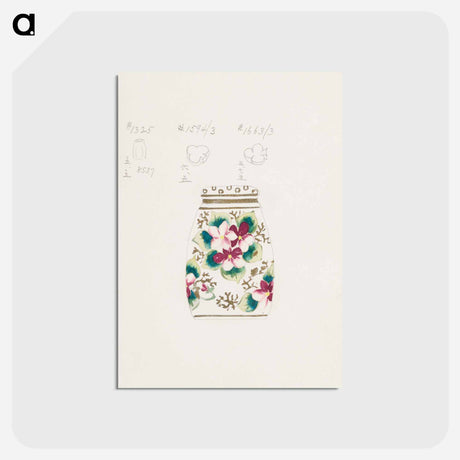 アートポストカード-Lidded Jar Design
 - ノリタケ工場 Postcard.