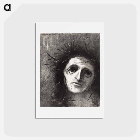 アートポストカード-Christ by the Flower - オディロン ルドン Postcard.