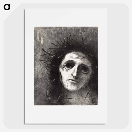 アートポスター-Christ by the Flower - オディロン ルドン Poster.