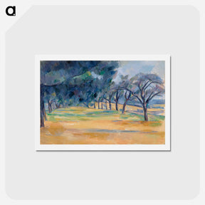 アートポストカード-The Allée at Marines - ポール セザンヌ Postcard.