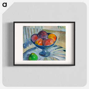 アートポスター-Fruit Dish on a Garden Chair - ポール ゴーギャン Poster.