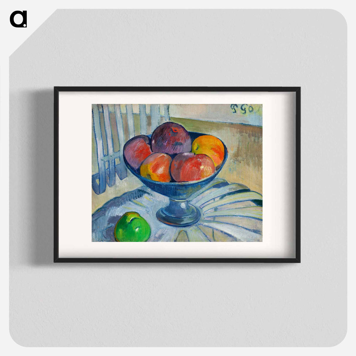 Fruit Dish on a Garden Chair - Paul Gauguin Poster.