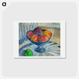 アートポストカード-Fruit Dish on a Garden Chair - ポール ゴーギャン Postcard.