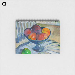アートメモ帳-Fruit Dish on a Garden Chair - ポール ゴーギャン Memo.
