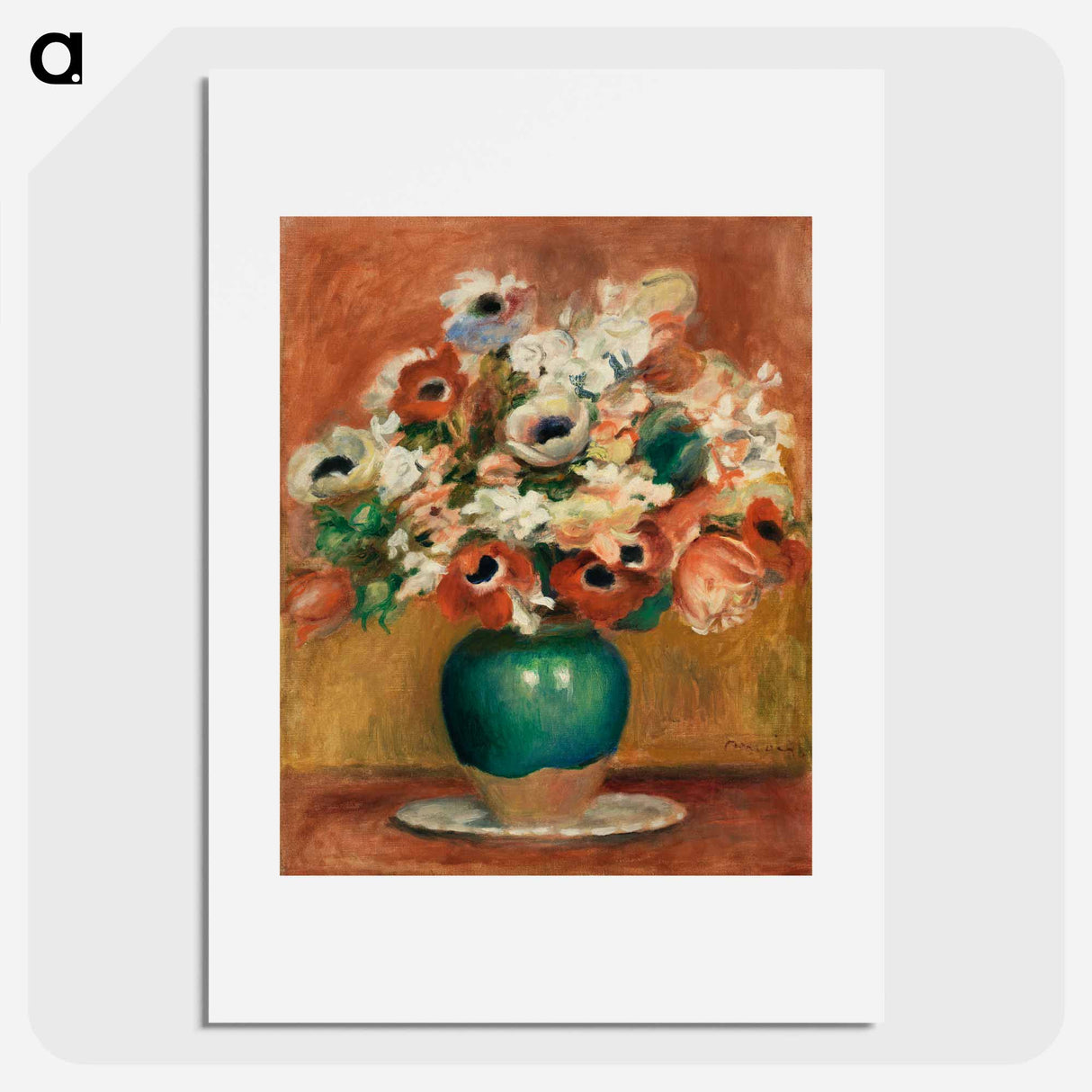 Flowers (Fleurs) - Pierre-Auguste Renoir Poster.