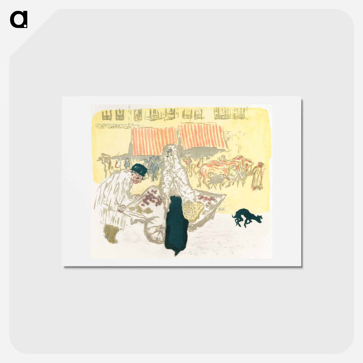 アートポストカード-The Pushcart
 - ピエール ボナール Postcard.