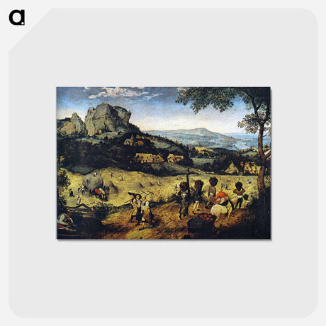 アートポストカード-Haymaking (June and July) - ピーター ブリューゲル Postcard.