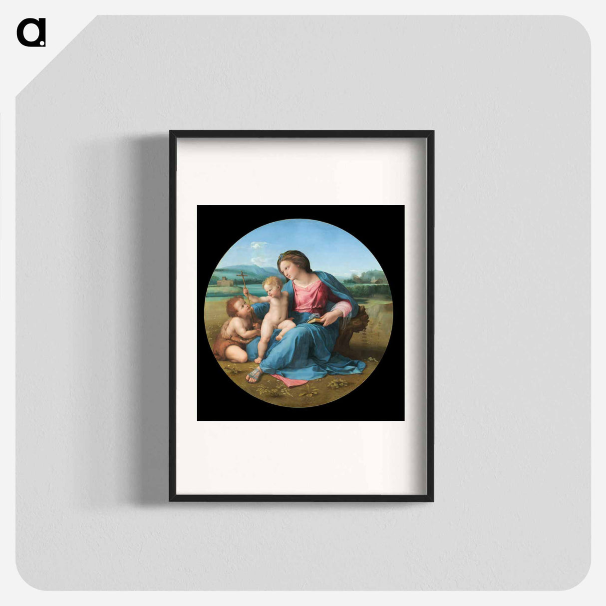 Madonna and Child - ラファエロ サンティ Poster.