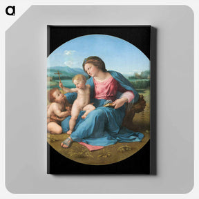 アートパネル-Madonna and Child - ラファエロ サンティ Canvas.