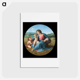 Madonna and Child - ラファエロ サンティ Postcard.