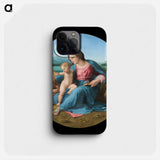 Madonna and Child - ラファエロ サンティ Phone Case.