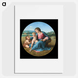 Madonna and Child - ラファエロ サンティ Poster.
