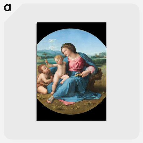 アートポストカード-Madonna and Child - ラファエロ サンティ Postcard.