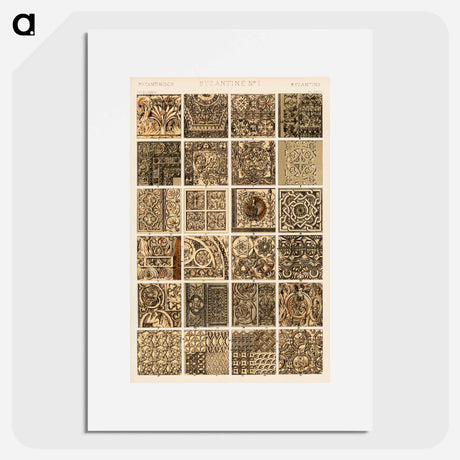 アートポスター-Nineteenth-Century Ornament Pattern
 - 装飾の文法 Poster.