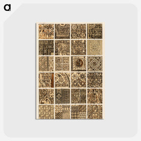 アートポストカード-Nineteenth-Century Ornament Pattern
 - 装飾の文法 Postcard.