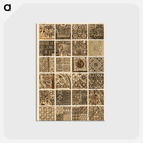 アートポストカード-Nineteenth-Century Ornament Pattern
 - 装飾の文法 Postcard.