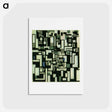 アートポストカード-Composition IX, opus 18, 1917 - テオ ファン ドゥースブルフ Postcard.