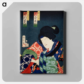 アートパネル-Portraits of Actor - 豊原 国周 Canvas.