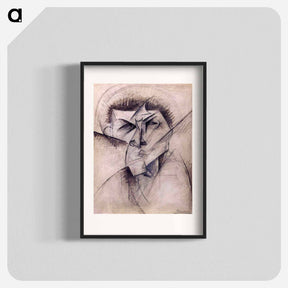アートポスター-Study for sculpture 'Empty and full abstracts of a head' - ウンベルト ボッチョーニ  Poster.