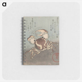 アートメモ帳-Crab on the Waterfront with Poems
 - 歌川 国貞 Memo.