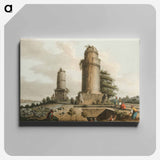 Monuments near Tortosa - View of the Ottoman Empire Canvas.