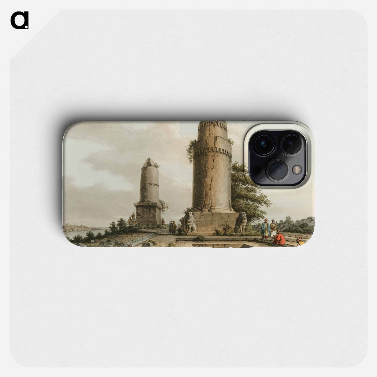 Monuments near Tortosa - Views of the Ottoman Empire Phone Case.