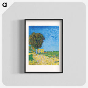 アートポスター-Avenue at Arles with houses - フィンセント ファン ゴッホ Poster.