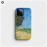 Avenue at Arles with houses - フィンセント ファン ゴッホ Phone Case.