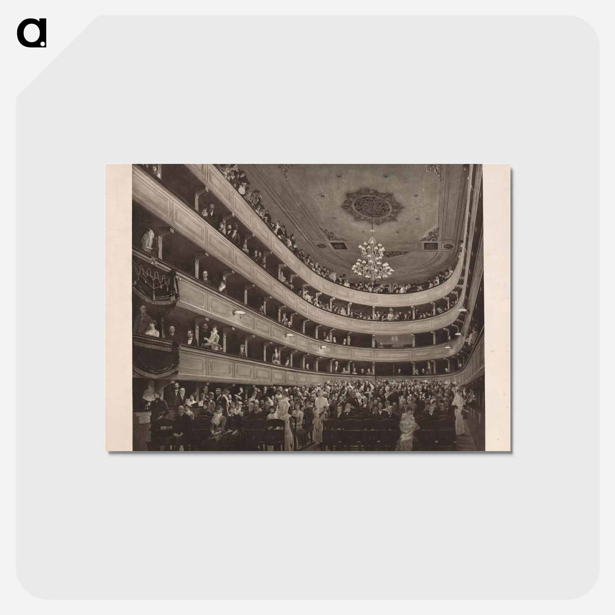 アートポストカード-Auditorium in the Old Burgtheater
 - ウィーン博物館 Postcard.