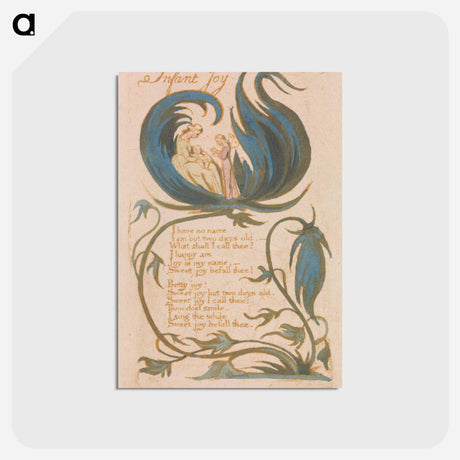 アートポストカード-Infant Joy - ウィリアム ブレイク Postcard.