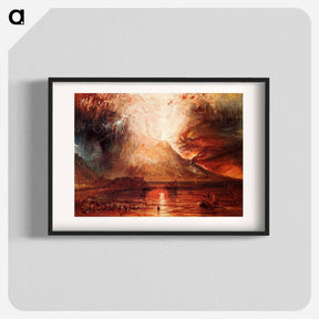 アートポスター-Mount Vesuvius in Eruption - ウィリアム ターナー Poster.
