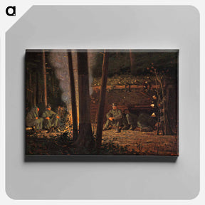 アートパネル-In Front of Yorktown - ウィンスロー ホーマー Canvas.