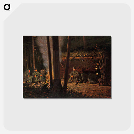 アートポストカード-In Front of Yorktown - ウィンスロー ホーマー Postcard.