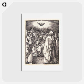 アートポストカード-The Holy Spirit appears on Pentecost - アルブレヒト デューラー Postcard.