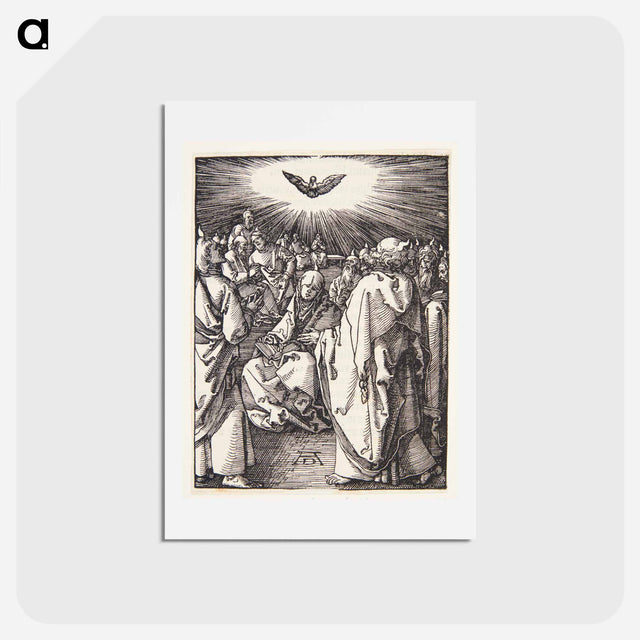 アートポストカード-The Holy Spirit appears on Pentecost - アルブレヒト デューラー Postcard.