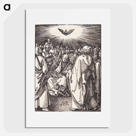 アートポスター-The Holy Spirit appears on Pentecost - アルブレヒト デューラー Poster.