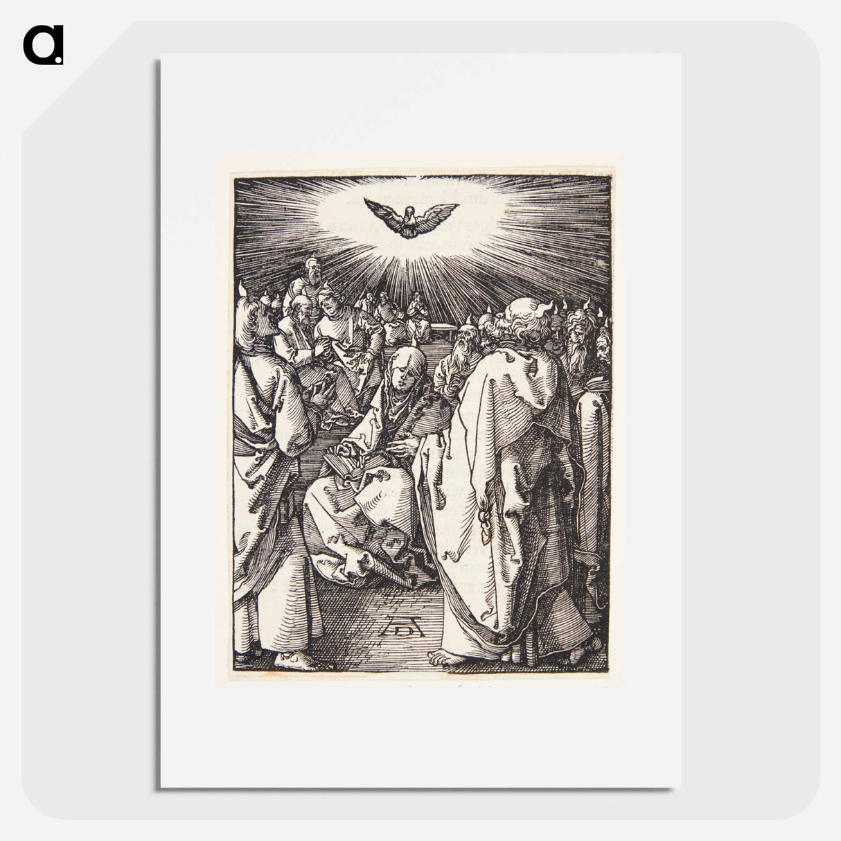 The Holy Spirit appears on Pentecost - アルブレヒト デューラー Poster.