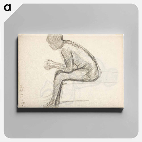 Istuva naismalli - アルフレッド ウィリアム フィンチ Canvas.