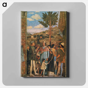 アートパネル-Meeting of Duke Ludovico II Gonzaga with Cardinal Francesco Gonz (fragment) - アンドレア マンテーニャ Canvas.