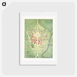 アートポストカード-Color plan of the Rome World's Fair - アンティーク地図 Postcard.