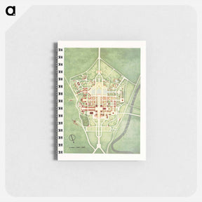 アートメモ帳-Color plan of the Rome World's Fair - アンティーク地図 Memo.