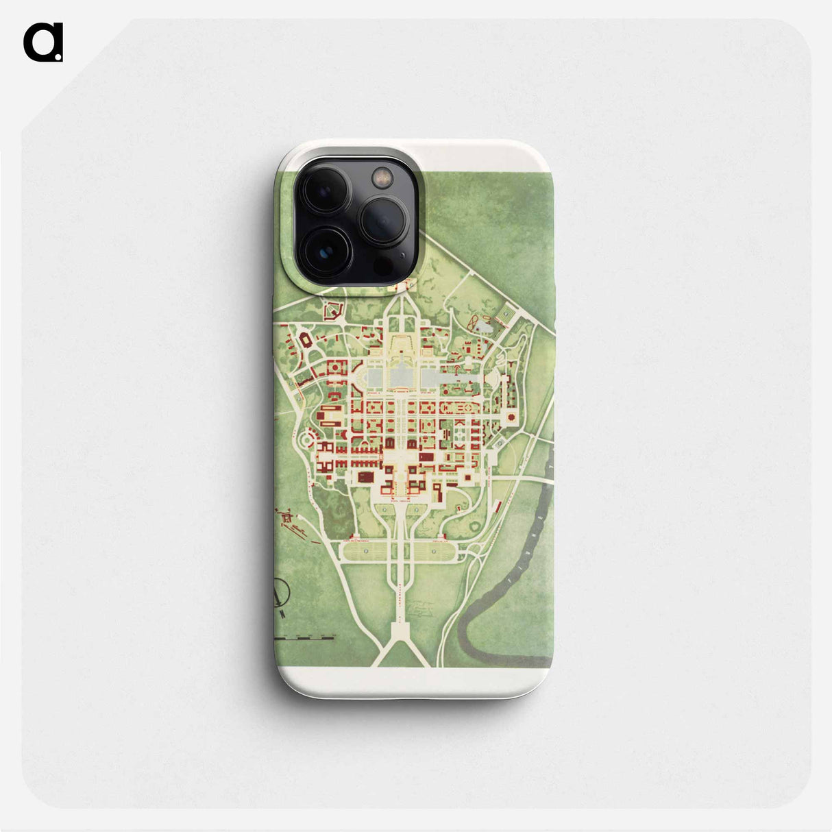 Color plan of the Rome World's Fair - アンティーク地図 Phone Case.