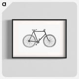 アートポスター-Bicycle in Vintage Style
 - 大英図書館 Poster.
