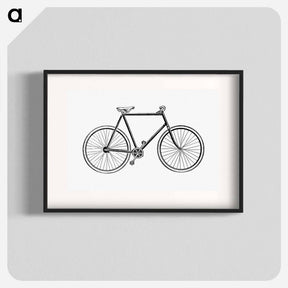 アートポスター-Bicycle in Vintage Style
 - 大英図書館 Poster.