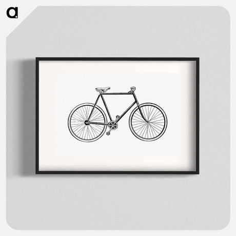 アートポスター-Bicycle in Vintage Style
 - 大英図書館 Poster.