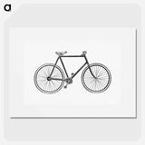 アートポスター-Bicycle in Vintage Style
 - 大英図書館 Poster.