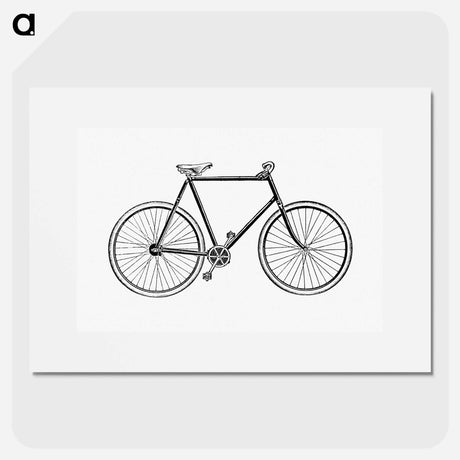 アートポスター-Bicycle in Vintage Style
 - 大英図書館 Poster.