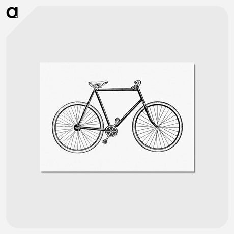 アートポストカード-Bicycle in Vintage Style
 - 大英図書館 Postcard.
