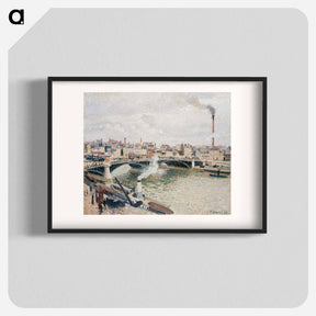 アートポスター-Morning, An Overcast Day, Rouen - カミーユ ピサロ Poster.
