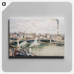 アートパネル-Morning, An Overcast Day, Rouen - カミーユ ピサロ Canvas.